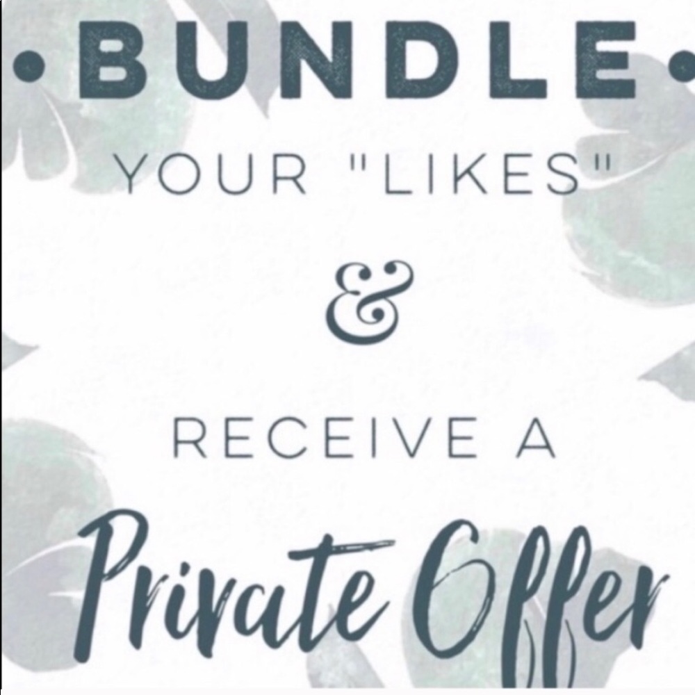 💖BUNDLE WITH ME💖